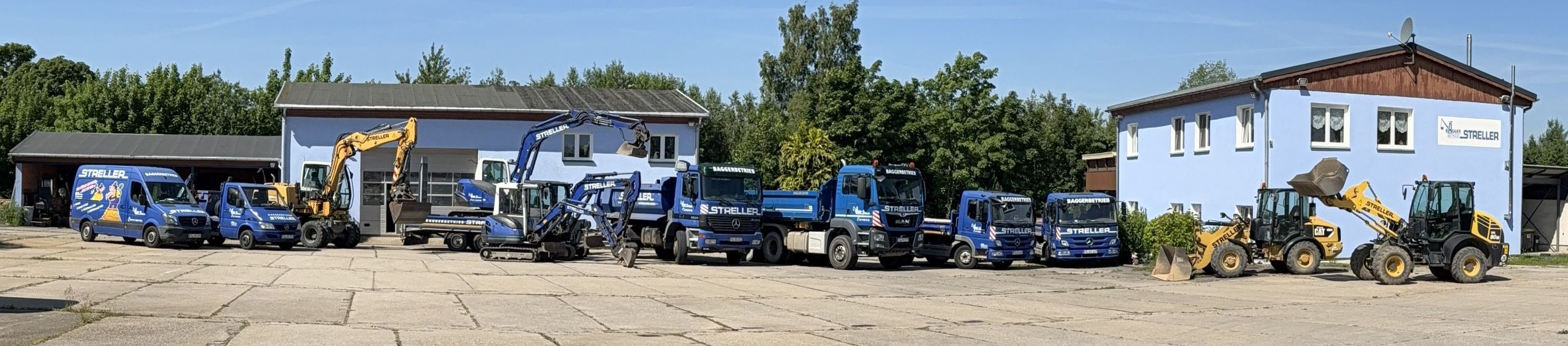 Baggerbetrieb Streller Startseitenbild